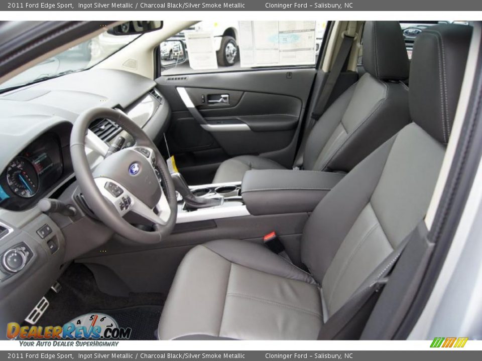 Charcoal Black/Silver Smoke Metallic Interior - 2011 Ford Edge Sport Photo #27