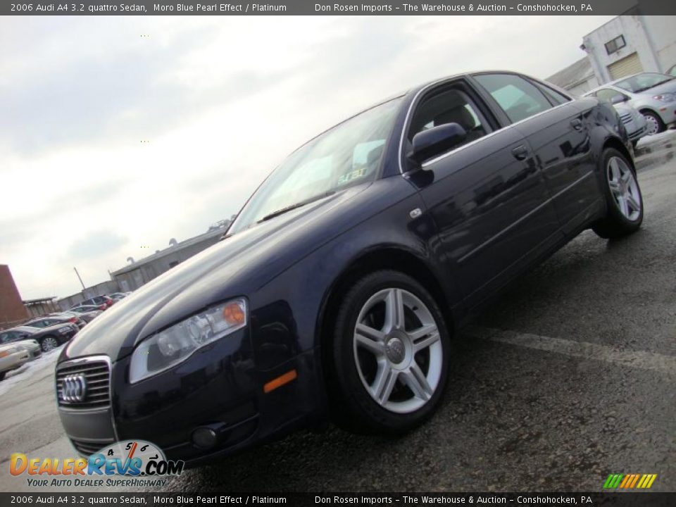 2006 Audi A4 3.2 quattro Sedan Moro Blue Pearl Effect / Platinum Photo #1