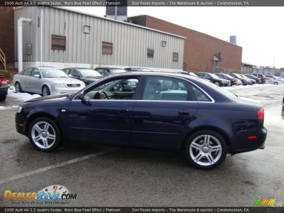 2006 Audi A4 3.2 quattro Sedan Moro Blue Pearl Effect / Platinum Photo #11