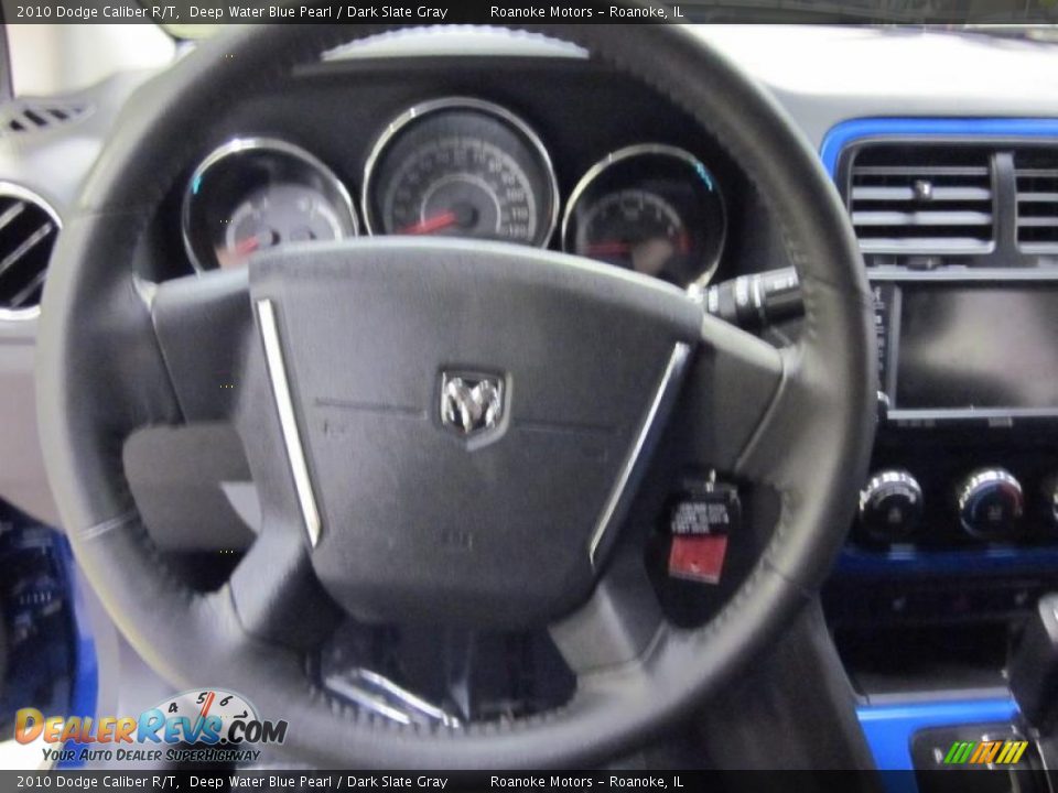 2010 Dodge Caliber R/T Deep Water Blue Pearl / Dark Slate Gray Photo #18