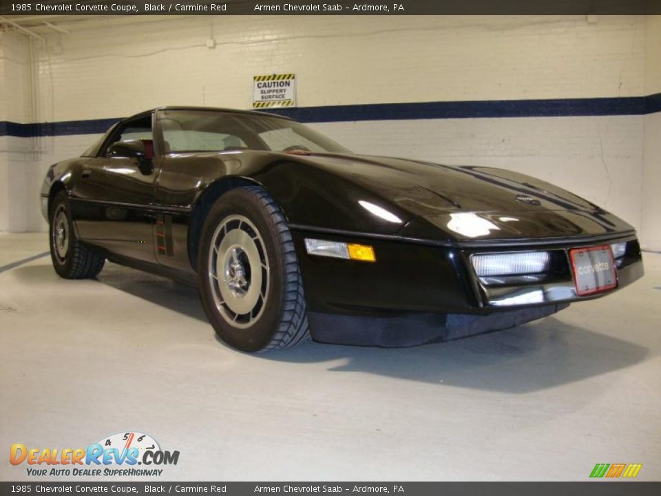 Black 1985 Chevrolet Corvette Coupe Photo #6