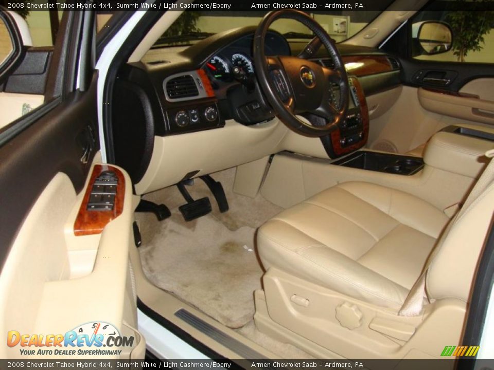 Light Cashmere Ebony Interior 2008 Chevrolet Tahoe Hybrid