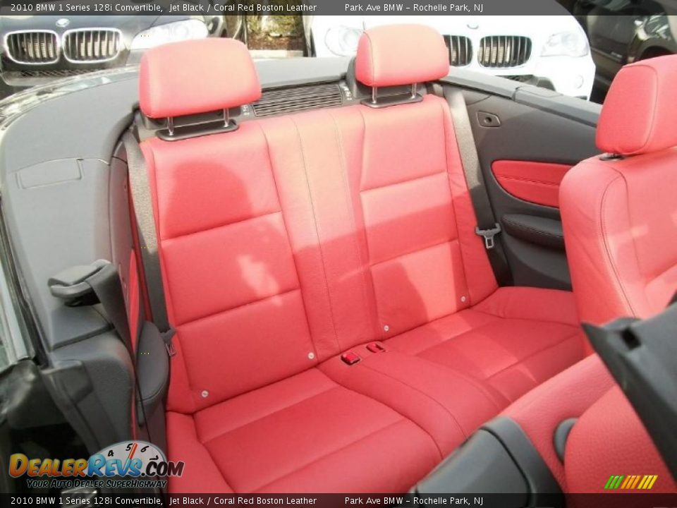 Coral Red Boston Leather Interior - 2010 BMW 1 Series 128i Convertible Photo #24