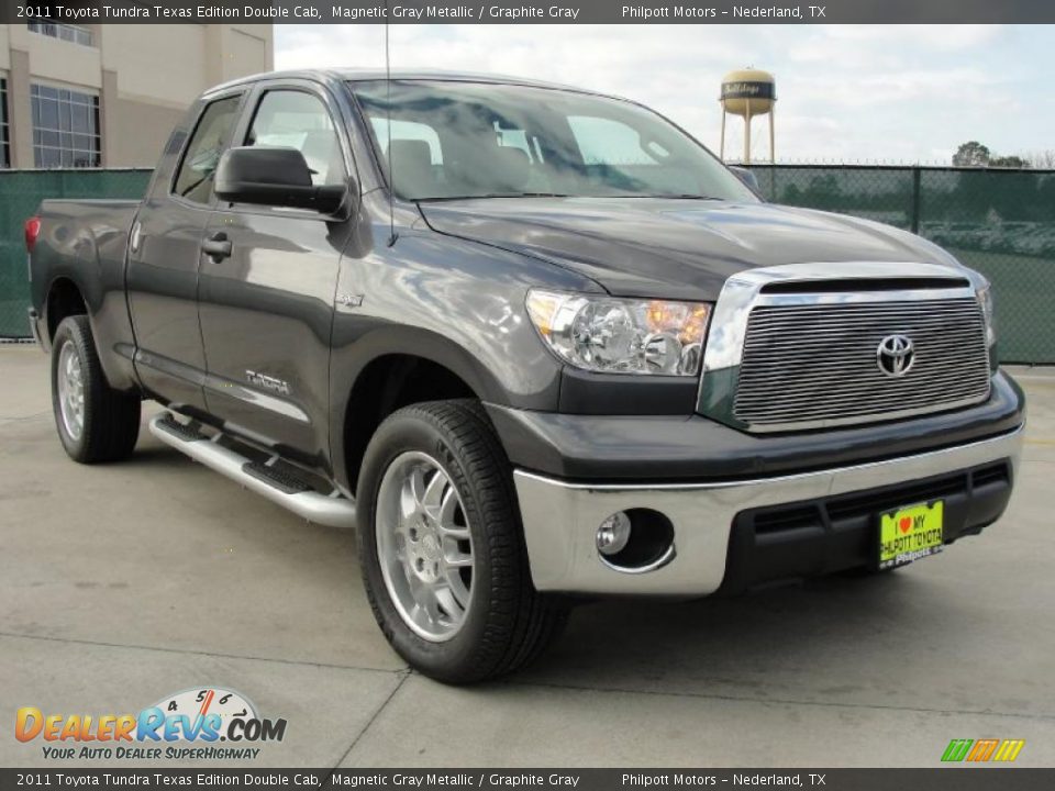 2011 Toyota Tundra Texas Edition Double Cab Magnetic Gray Metallic / Graphite Gray Photo #1