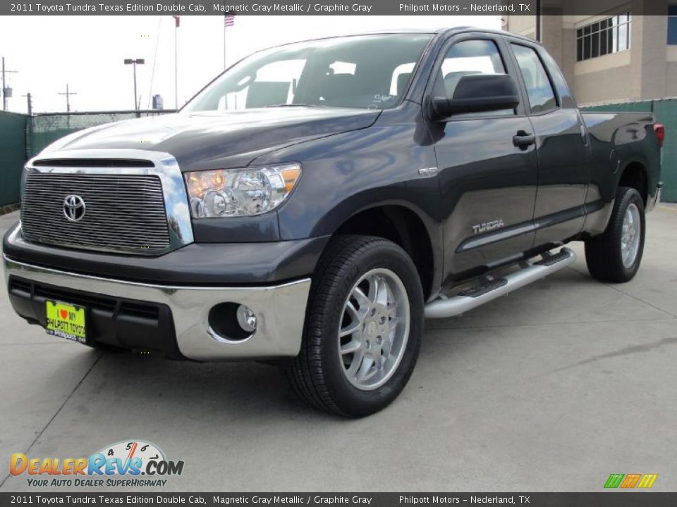 2011 Toyota Tundra Texas Edition Double Cab Magnetic Gray Metallic / Graphite Gray Photo #7