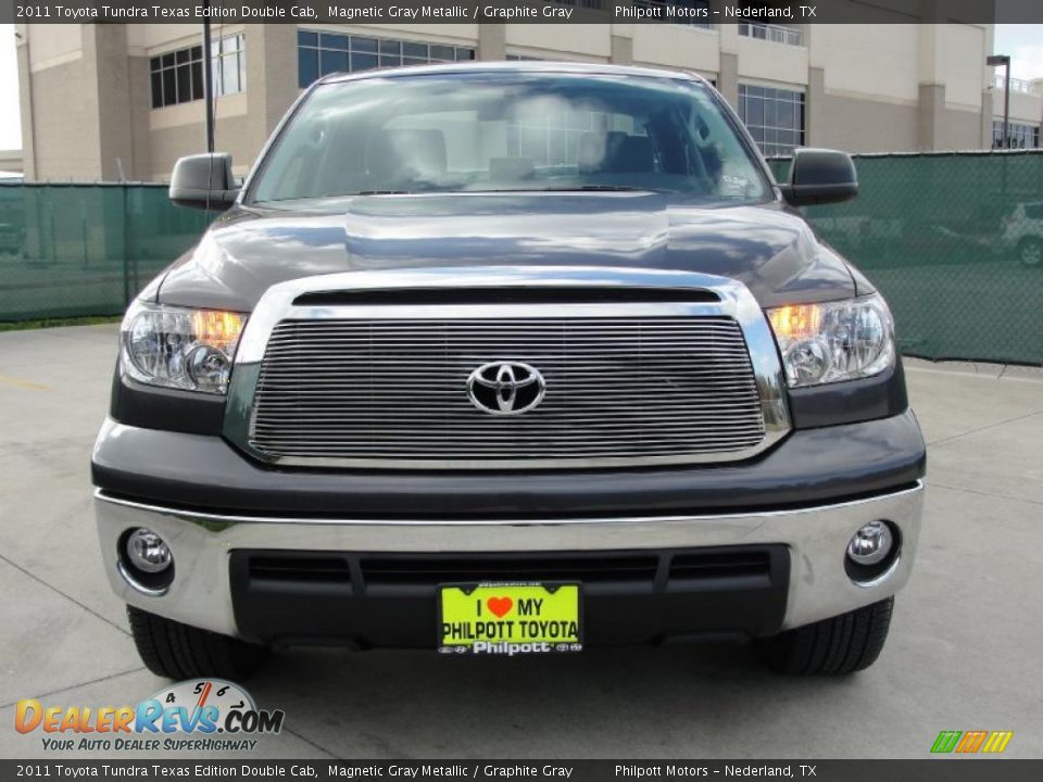 2011 Toyota Tundra Texas Edition Double Cab Magnetic Gray Metallic / Graphite Gray Photo #8