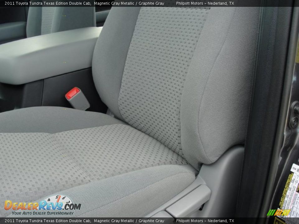 2011 Toyota Tundra Texas Edition Double Cab Magnetic Gray Metallic / Graphite Gray Photo #22