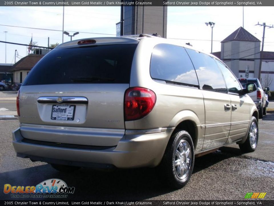 2005 Chrysler Town & Country Limited Linen Gold Metallic / Dark Khaki/Light Graystone Photo #5