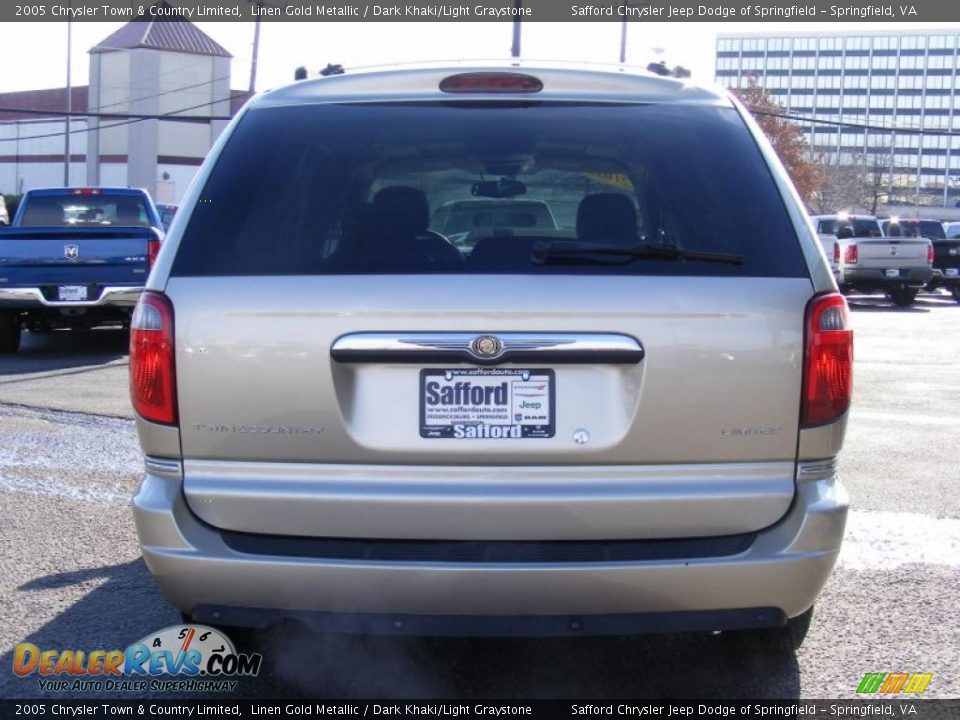 2005 Chrysler Town & Country Limited Linen Gold Metallic / Dark Khaki/Light Graystone Photo #6