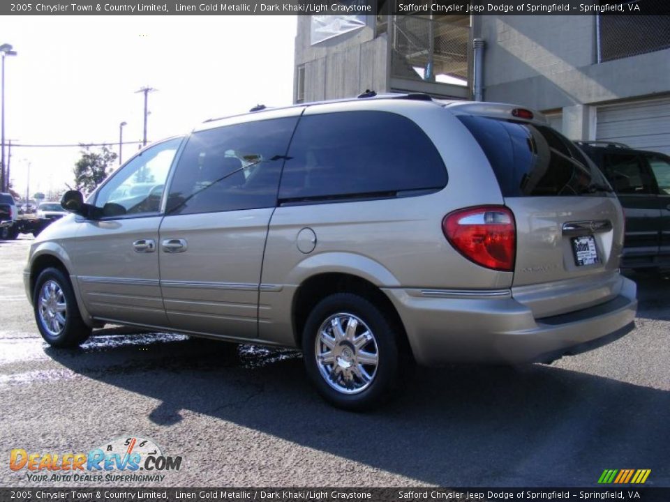 2005 Chrysler Town & Country Limited Linen Gold Metallic / Dark Khaki/Light Graystone Photo #7