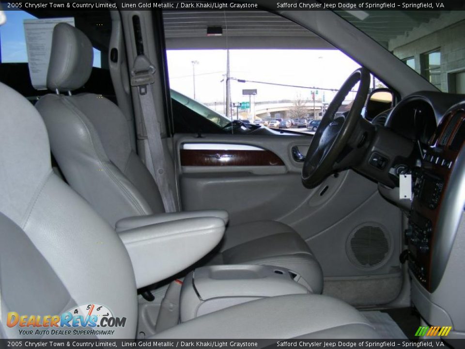 2005 Chrysler Town & Country Limited Linen Gold Metallic / Dark Khaki/Light Graystone Photo #32