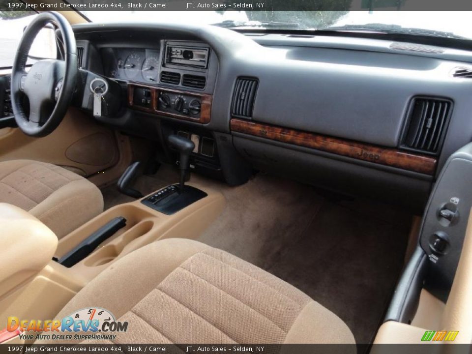 Camel Interior - 1997 Jeep Grand Cherokee Laredo 4x4 Photo #13