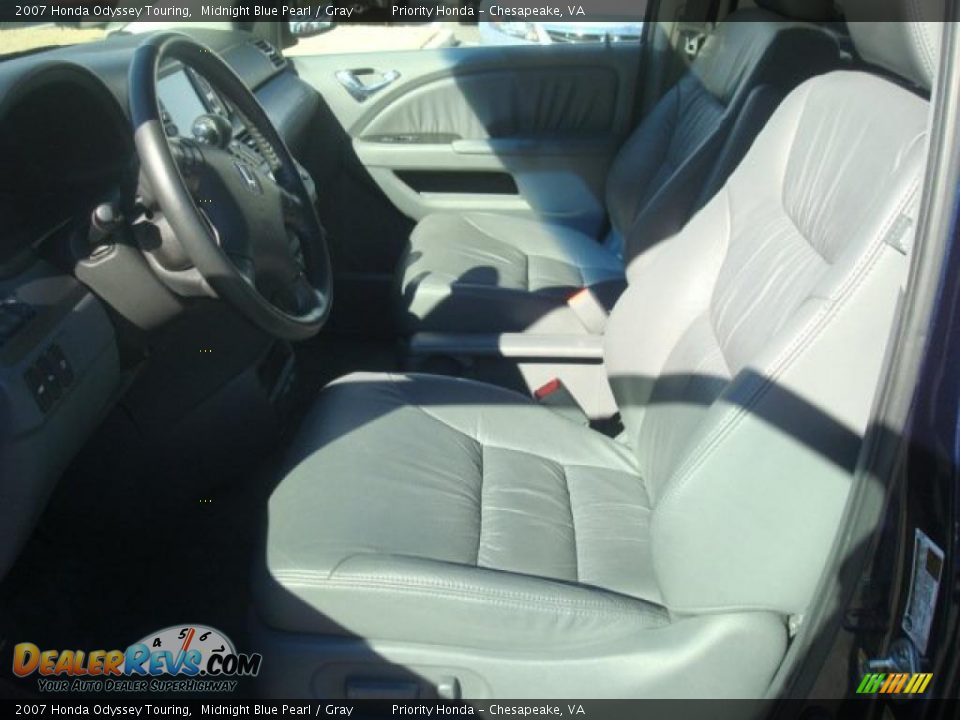 2007 Honda Odyssey Touring Midnight Blue Pearl / Gray Photo #10