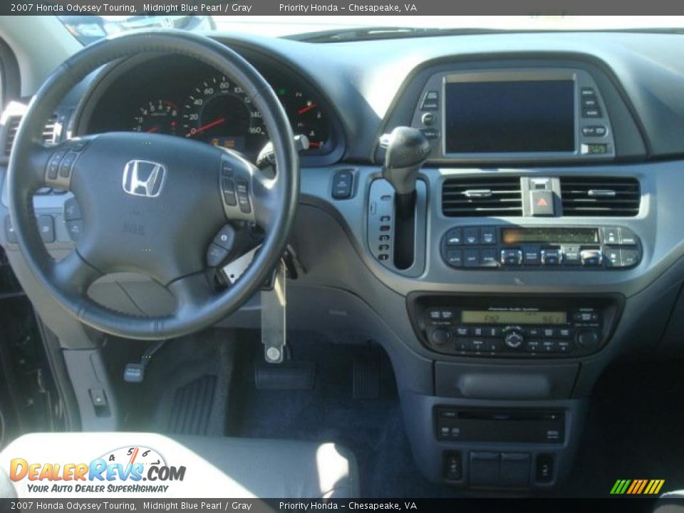 2007 Honda Odyssey Touring Midnight Blue Pearl / Gray Photo #15