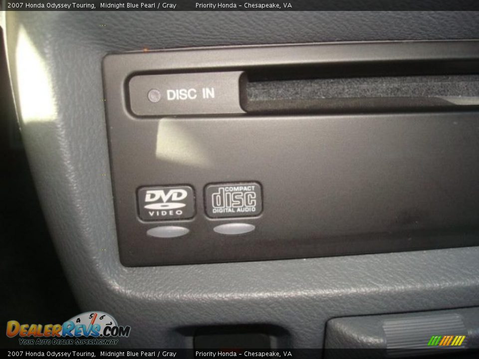 2007 Honda Odyssey Touring Midnight Blue Pearl / Gray Photo #22