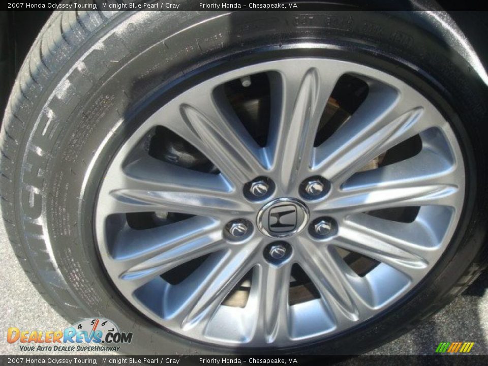 2007 Honda Odyssey Touring Midnight Blue Pearl / Gray Photo #27