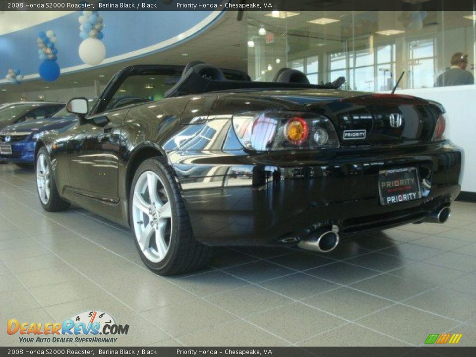 2008 Honda S2000 Roadster Berlina Black / Black Photo #3