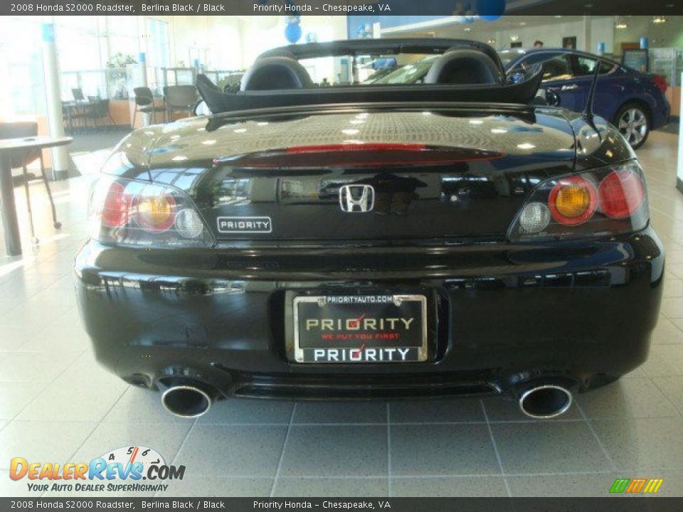 2008 Honda S2000 Roadster Berlina Black / Black Photo #4