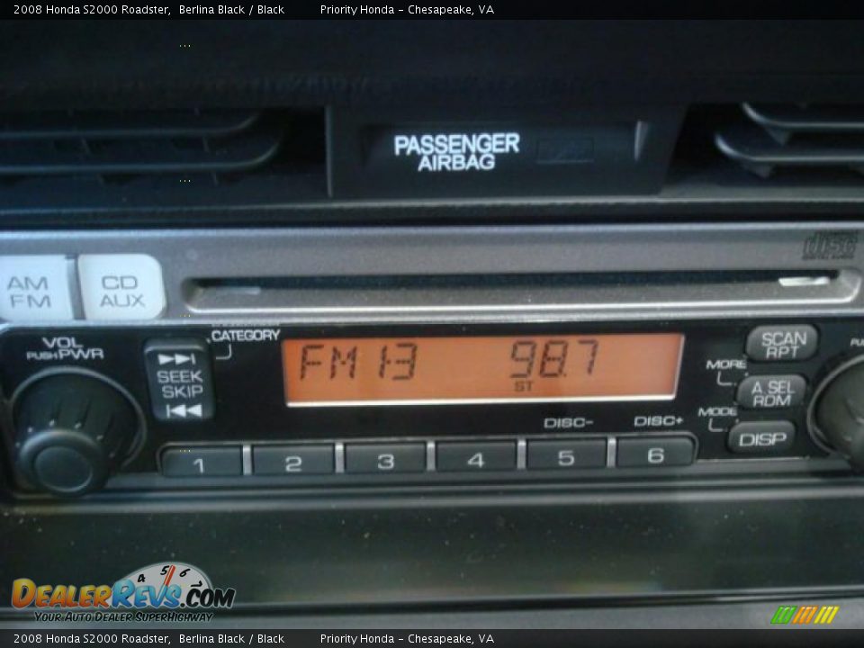 2008 Honda S2000 Roadster Berlina Black / Black Photo #16