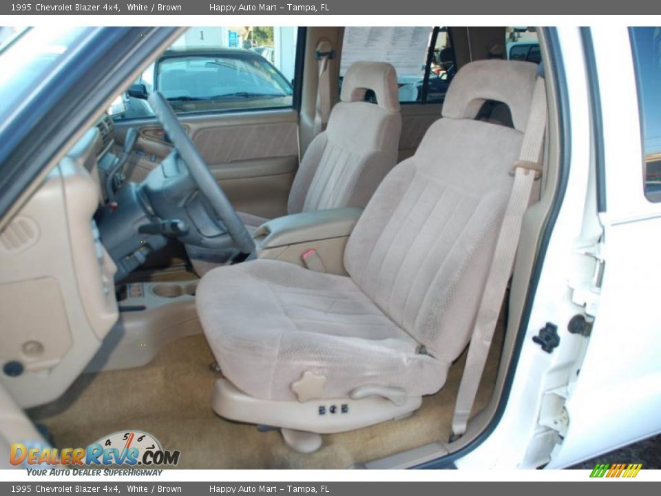 1995 Chevrolet Blazer 4x4 White / Brown Photo #14
