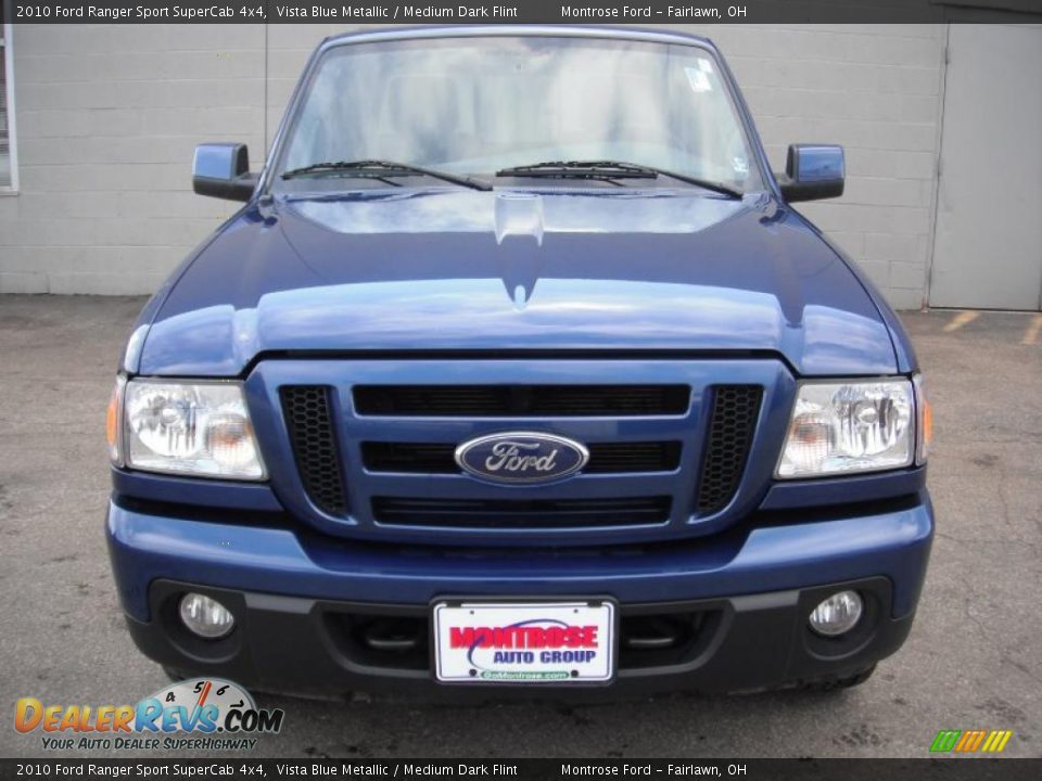 2010 Ford Ranger Sport SuperCab 4x4 Vista Blue Metallic / Medium Dark Flint Photo #7