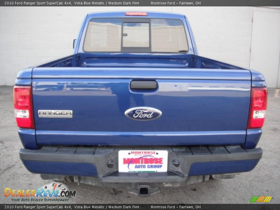 2010 Ford Ranger Sport SuperCab 4x4 Vista Blue Metallic / Medium Dark Flint Photo #8