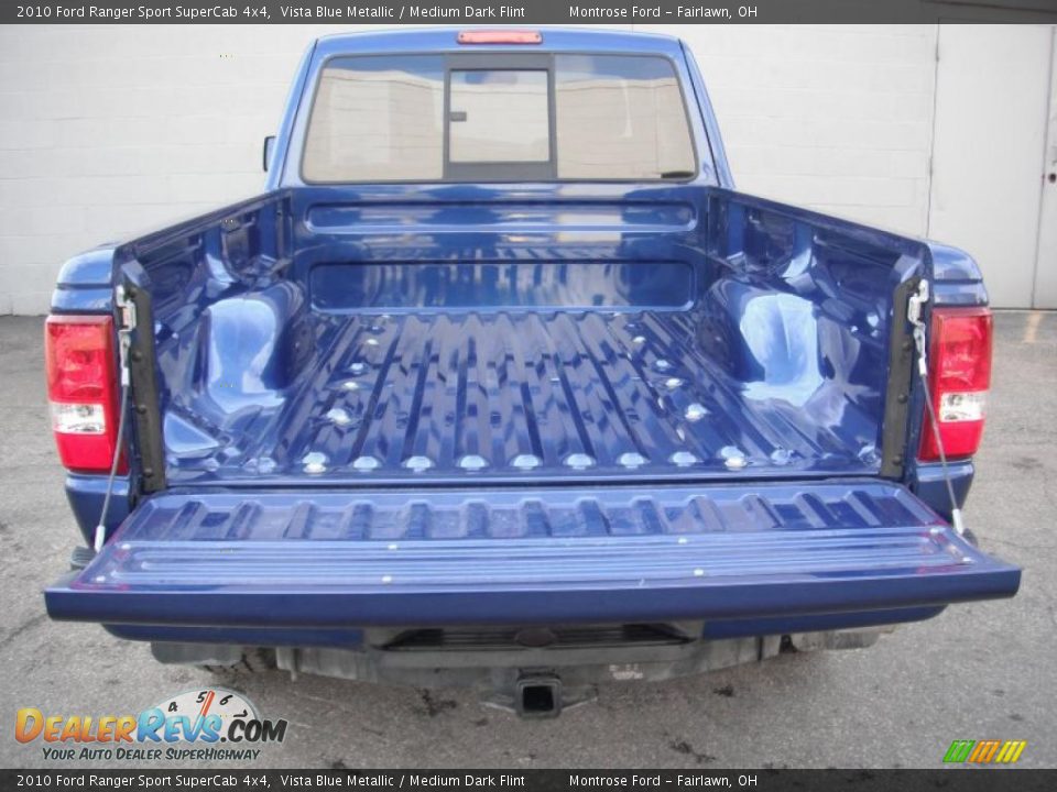 2010 Ford Ranger Sport SuperCab 4x4 Vista Blue Metallic / Medium Dark Flint Photo #9
