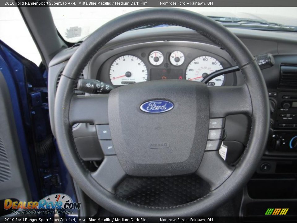2010 Ford Ranger Sport SuperCab 4x4 Vista Blue Metallic / Medium Dark Flint Photo #10