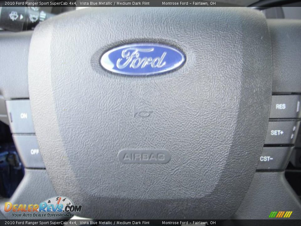 2010 Ford Ranger Sport SuperCab 4x4 Vista Blue Metallic / Medium Dark Flint Photo #11