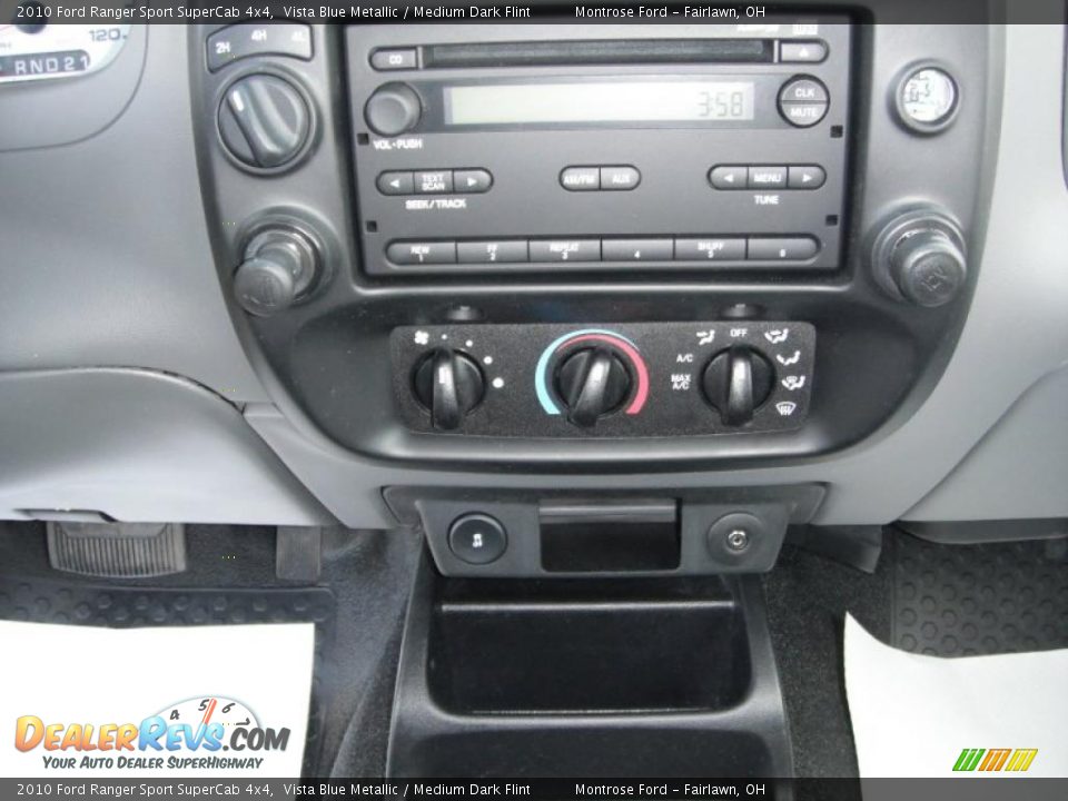 2010 Ford Ranger Sport SuperCab 4x4 Vista Blue Metallic / Medium Dark Flint Photo #12