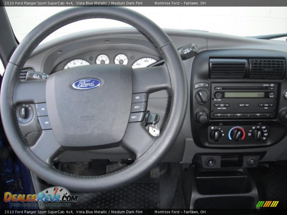 2010 Ford Ranger Sport SuperCab 4x4 Vista Blue Metallic / Medium Dark Flint Photo #13