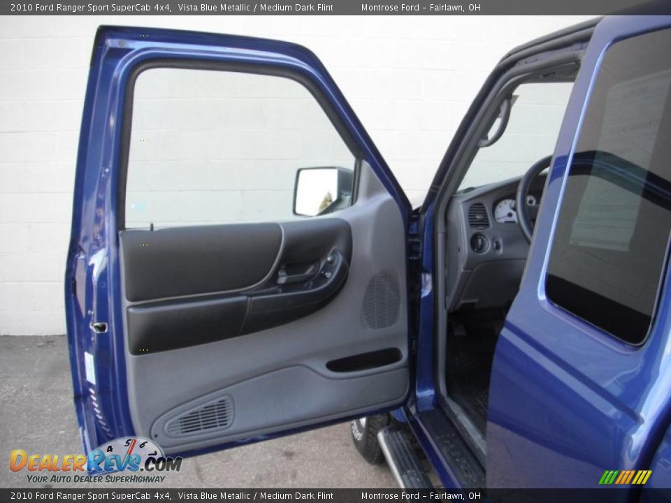 2010 Ford Ranger Sport SuperCab 4x4 Vista Blue Metallic / Medium Dark Flint Photo #16