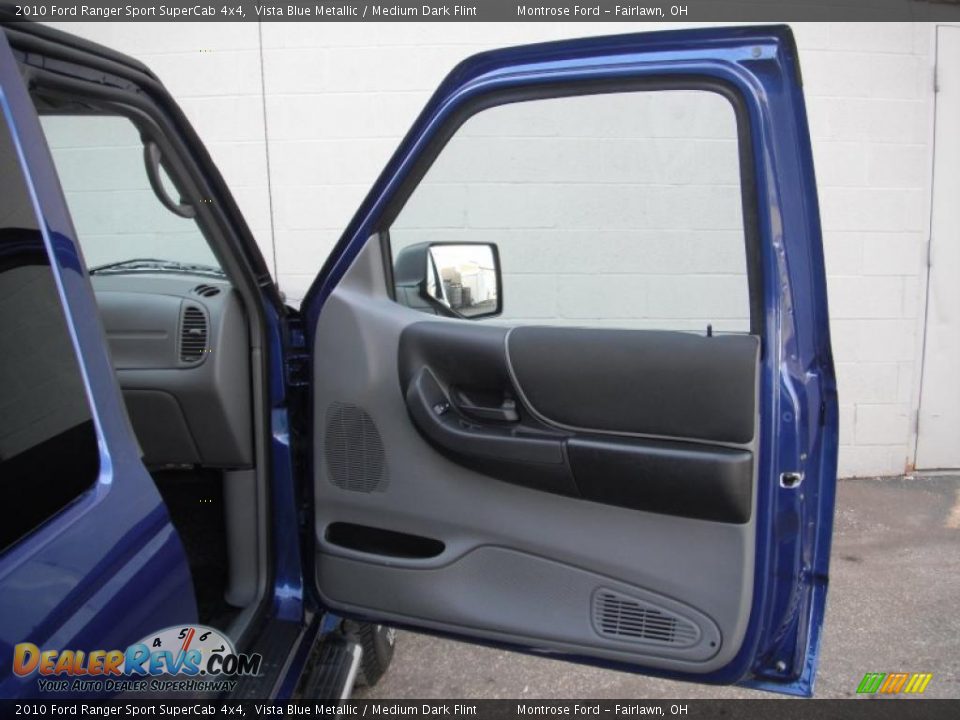 2010 Ford Ranger Sport SuperCab 4x4 Vista Blue Metallic / Medium Dark Flint Photo #17
