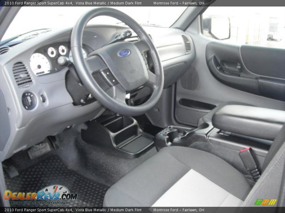 2010 Ford Ranger Sport SuperCab 4x4 Vista Blue Metallic / Medium Dark Flint Photo #22