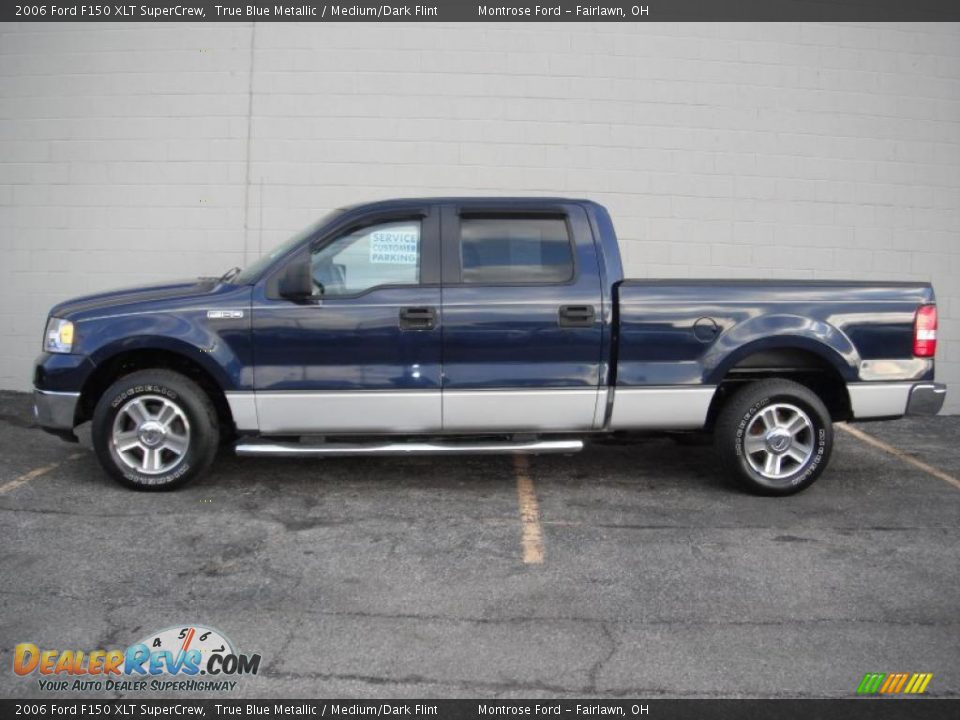 2006 Ford F150 XLT SuperCrew True Blue Metallic / Medium/Dark Flint Photo #3