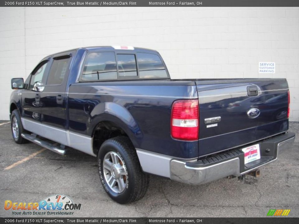 2006 Ford F150 XLT SuperCrew True Blue Metallic / Medium/Dark Flint Photo #5