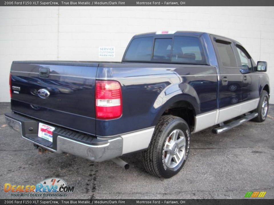 2006 Ford F150 XLT SuperCrew True Blue Metallic / Medium/Dark Flint Photo #6