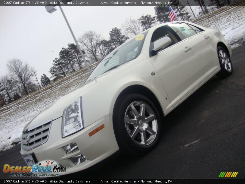 2007 Cadillac STS 4 V6 AWD White Diamond / Cashmere Photo #1