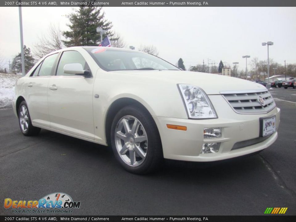 2007 Cadillac STS 4 V6 AWD White Diamond / Cashmere Photo #5