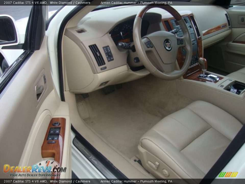 2007 Cadillac STS 4 V6 AWD White Diamond / Cashmere Photo #13