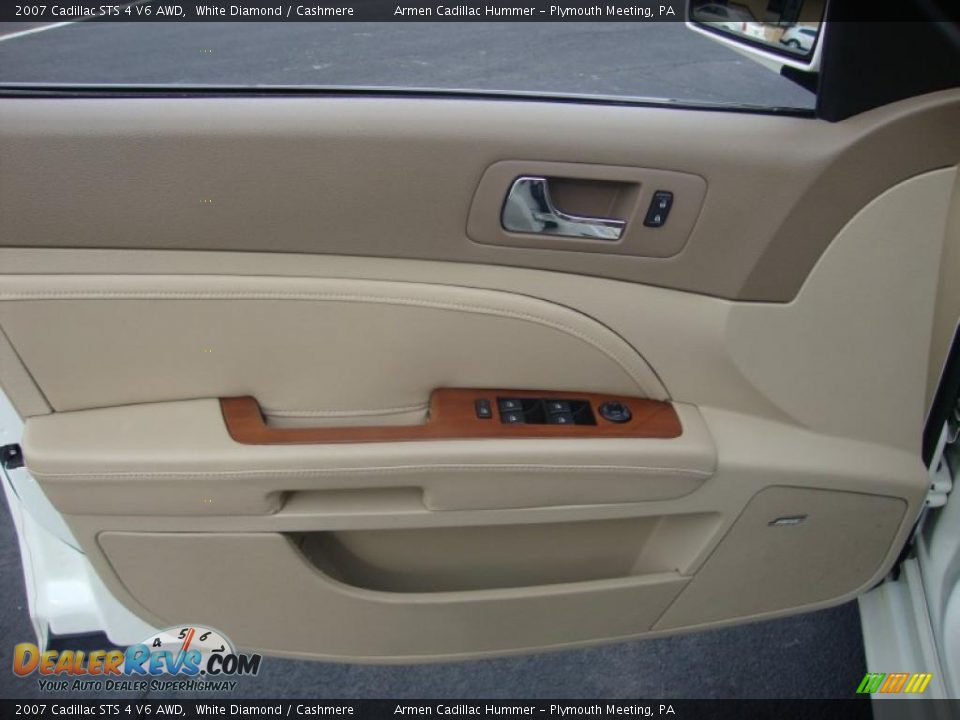 2007 Cadillac STS 4 V6 AWD White Diamond / Cashmere Photo #14