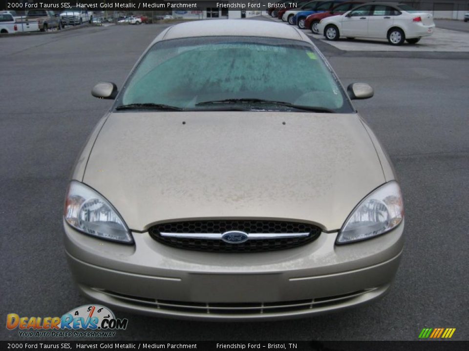 2000 Ford Taurus SES Harvest Gold Metallic / Medium Parchment Photo #3