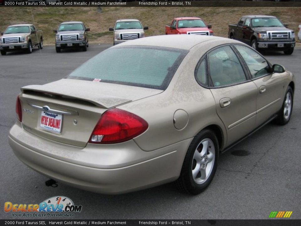 2000 Ford Taurus SES Harvest Gold Metallic / Medium Parchment Photo #6