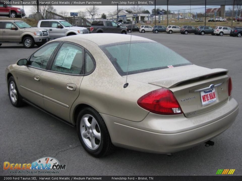 2000 Ford Taurus SES Harvest Gold Metallic / Medium Parchment Photo #8