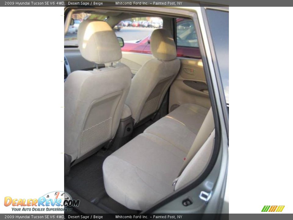 2009 Hyundai Tucson SE V6 4WD Desert Sage / Beige Photo #4