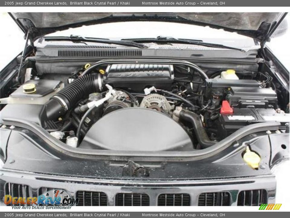 2005 Jeep Grand Cherokee Laredo Brilliant Black Crystal Pearl / Khaki Photo #23
