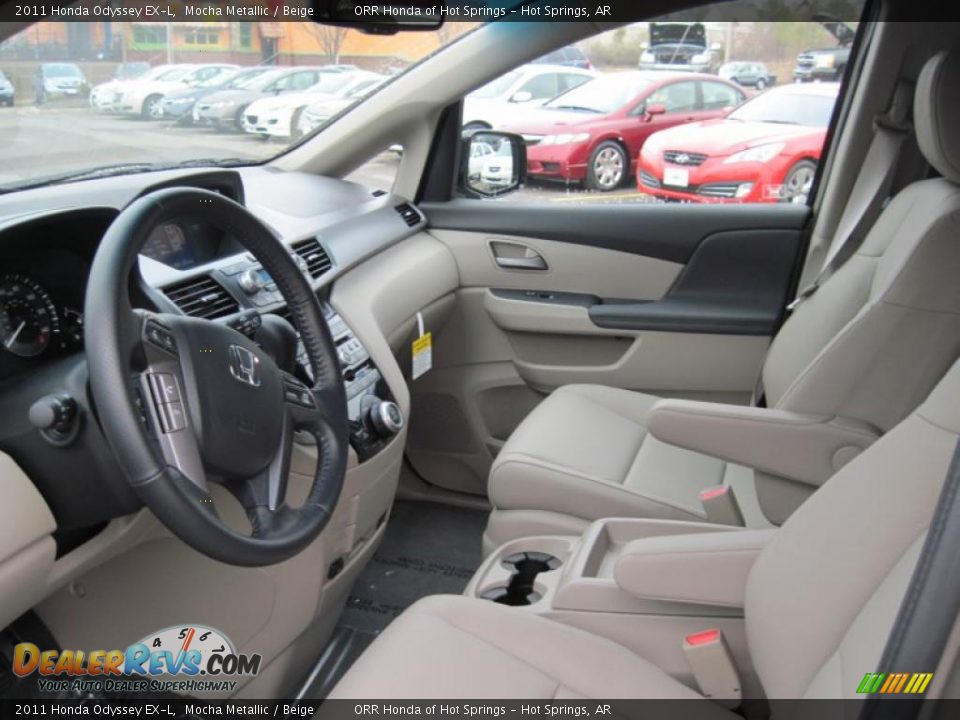 Beige Interior - 2011 Honda Odyssey EX-L Photo #13