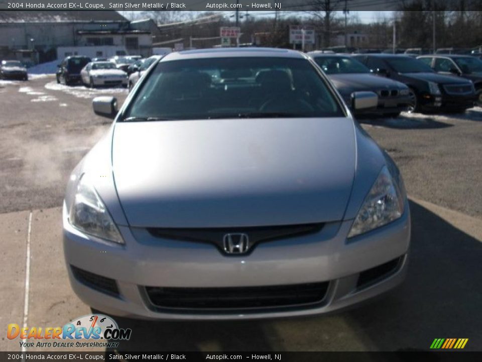 2004 Honda Accord EX-L Coupe Satin Silver Metallic / Black Photo #1