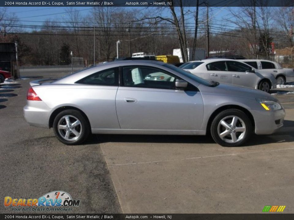 2004 Honda Accord EX-L Coupe Satin Silver Metallic / Black Photo #2