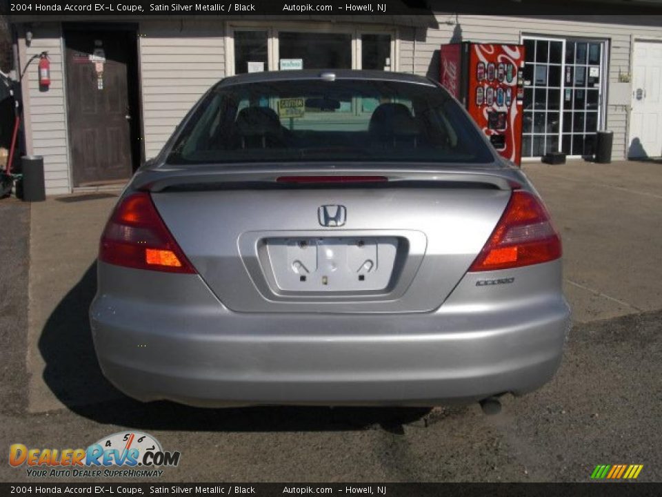 2004 Honda Accord EX-L Coupe Satin Silver Metallic / Black Photo #3